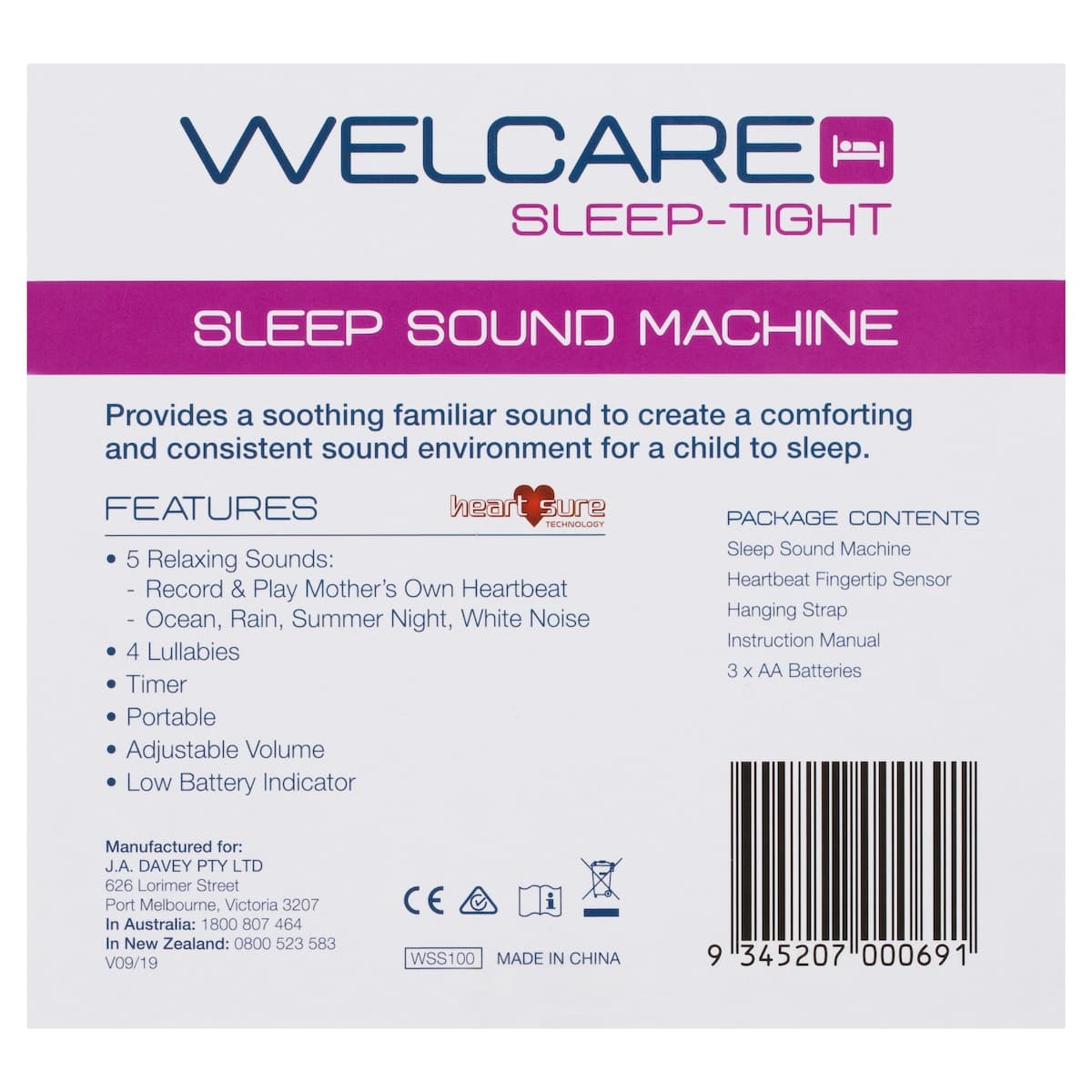 Thumbnail Welcare Sleep Tight Sleep Sound Machine