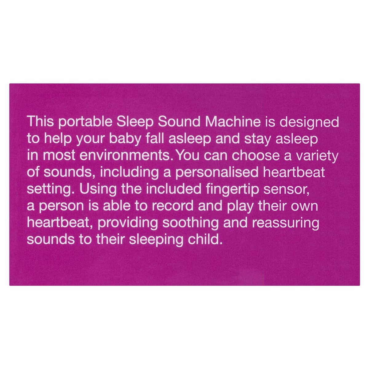 Thumbnail Welcare Sleep Tight Sleep Sound Machine