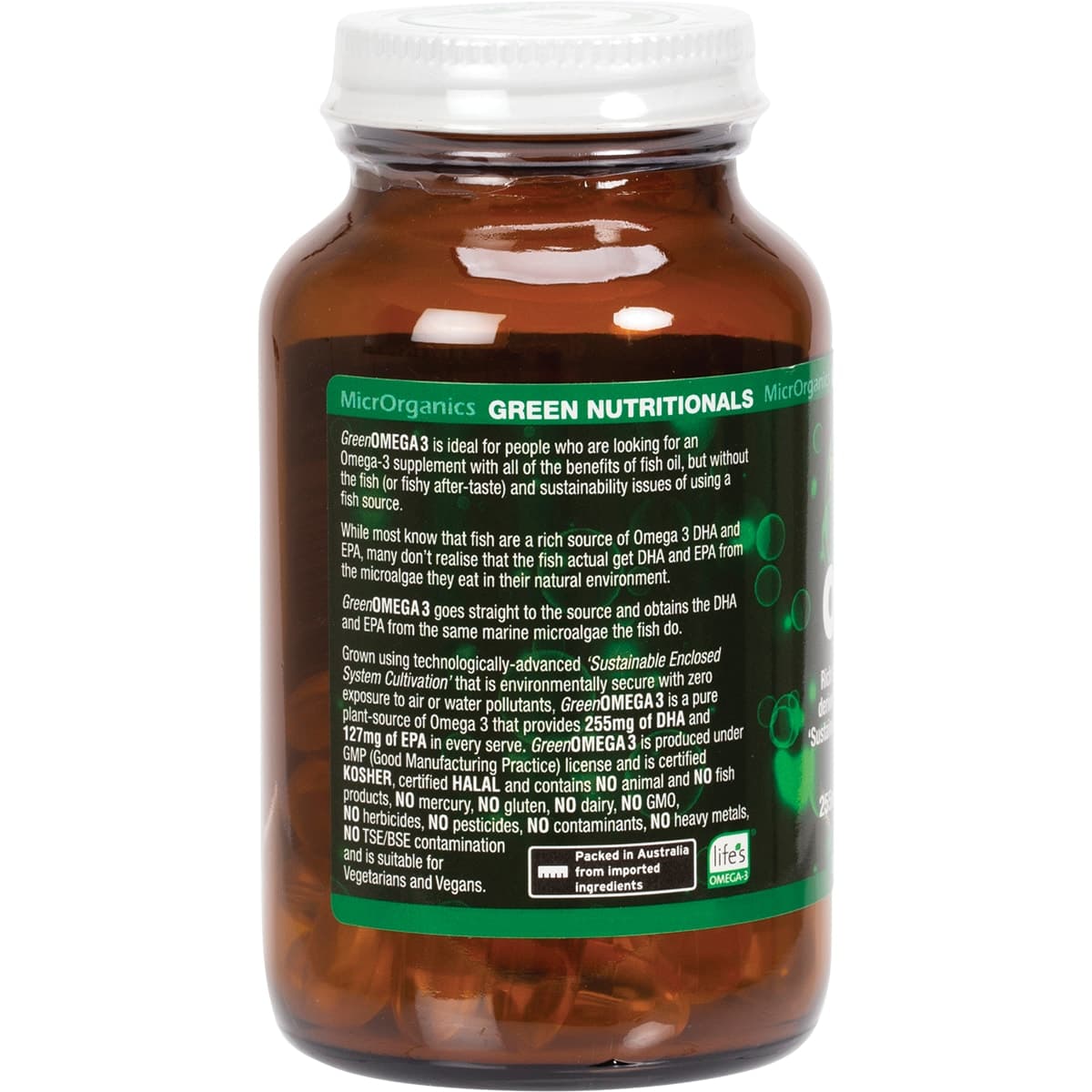 Thumbnail Green Nutritionals Green Omega3 90 Vegan Capsules