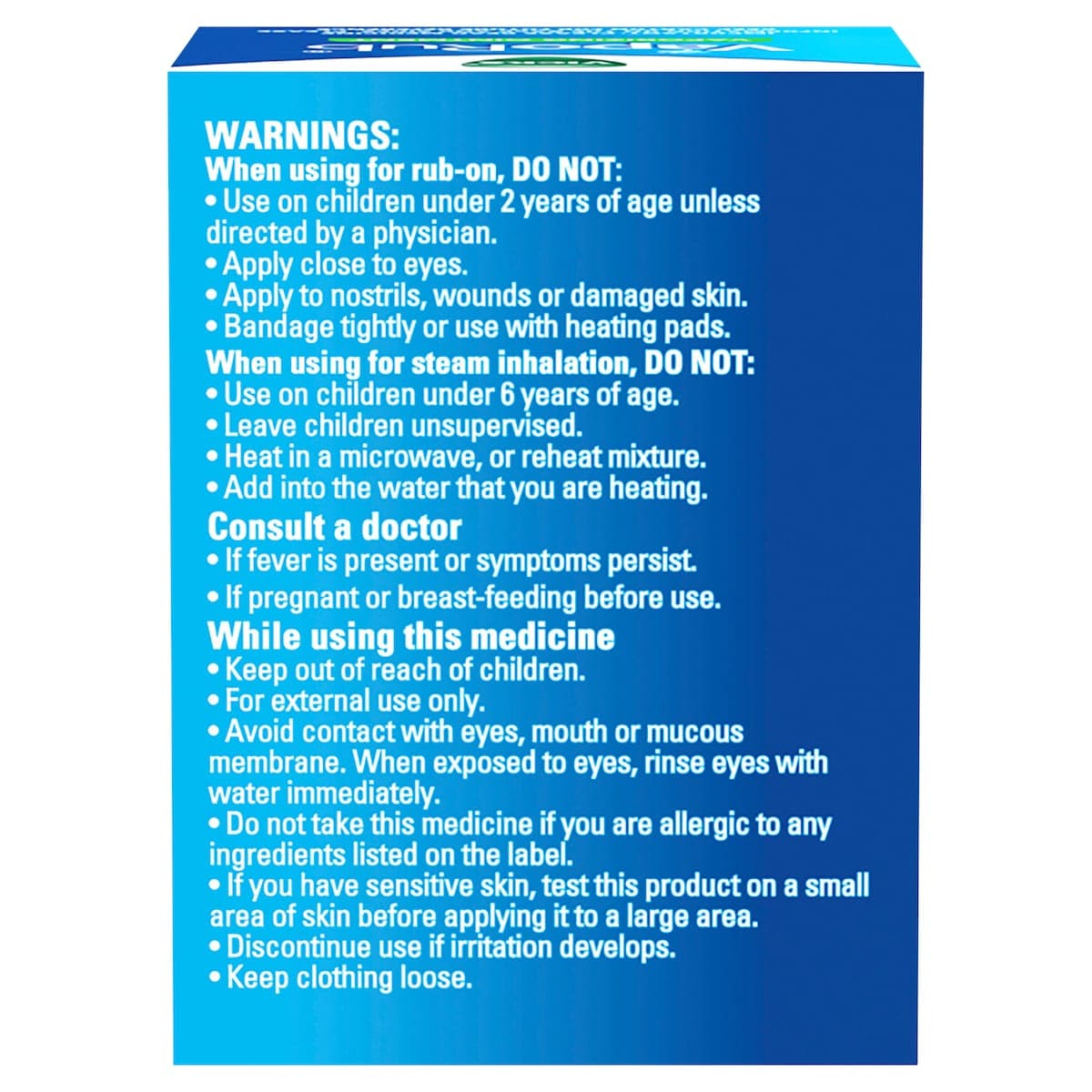 Thumbnail Vicks Vaporub Vaporizing Ointment 100G