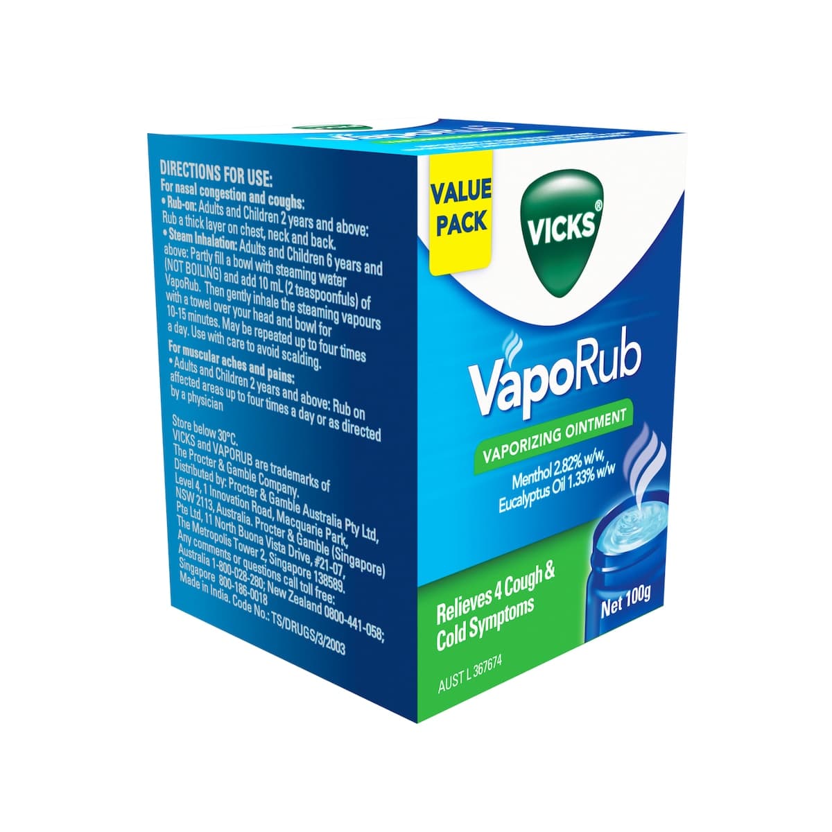 Thumbnail Vicks Vaporub Vaporizing Ointment 100G