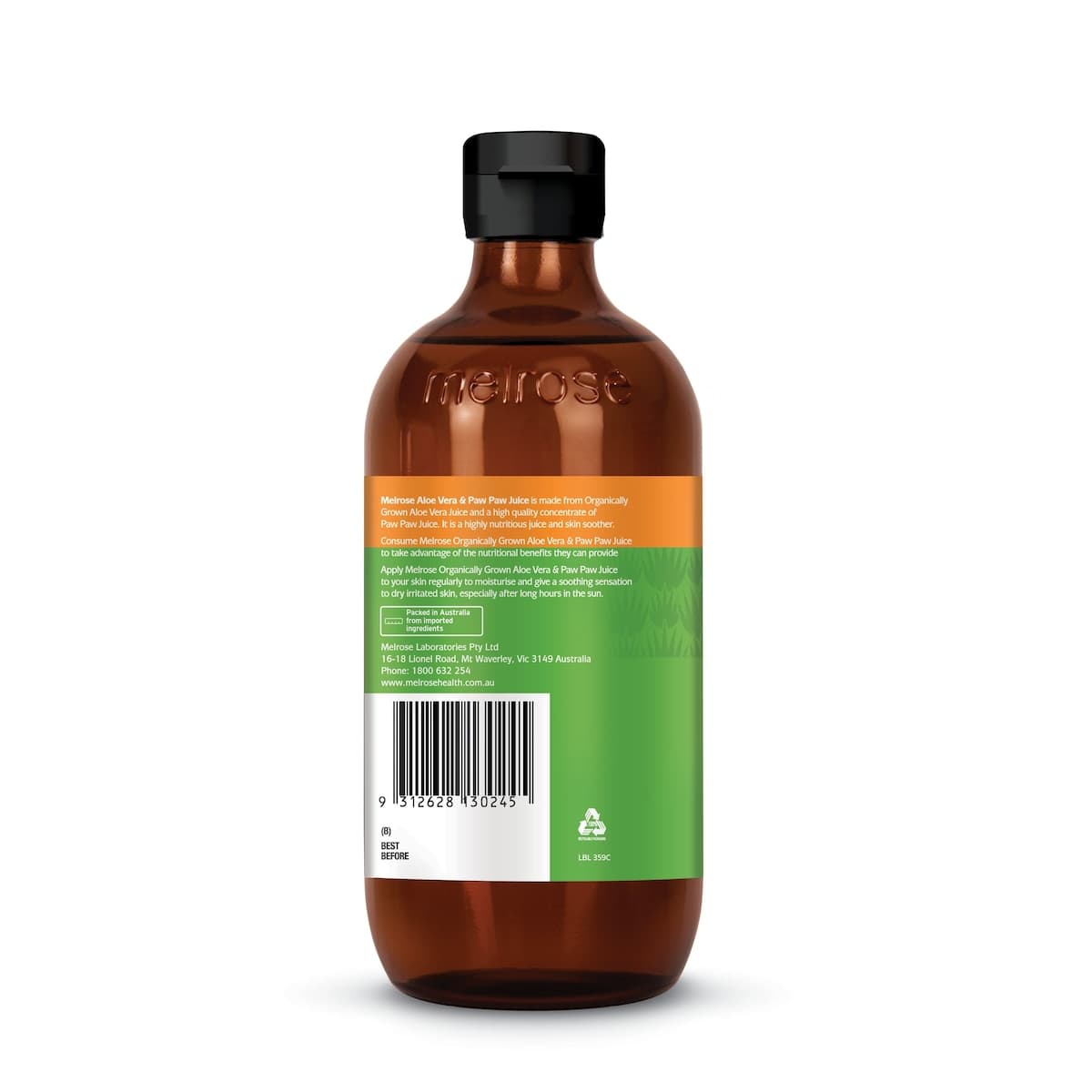 Melrose Organic Aloe Vera Pawpaw Juice 500Ml