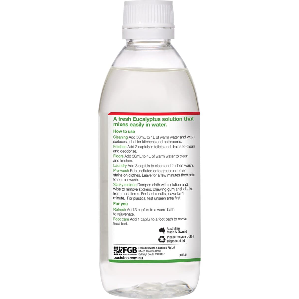 Thumbnail Bosistos Eucalyptus Solution 250Ml