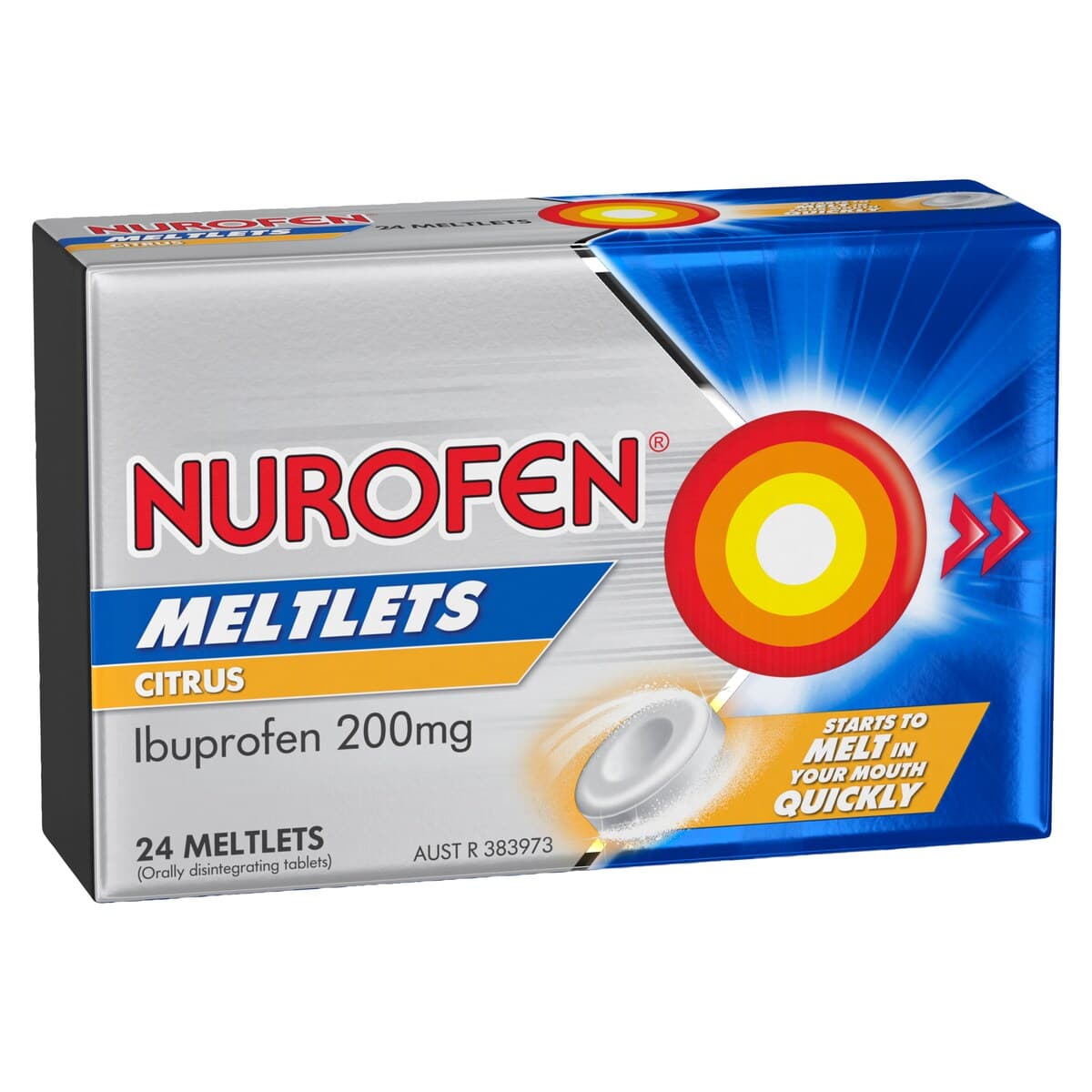 Thumbnail Nurofen Meltlets Pain Relief Citrus 24 Tablets