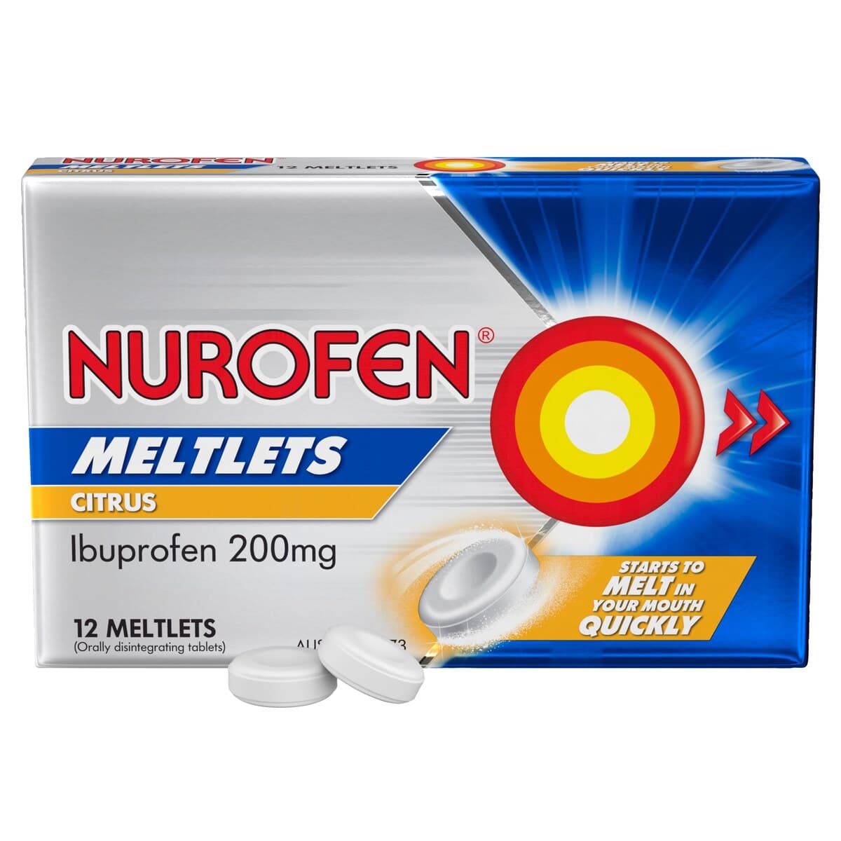 Thumbnail Nurofen Meltlets Pain Relief Citrus 12 Tablets