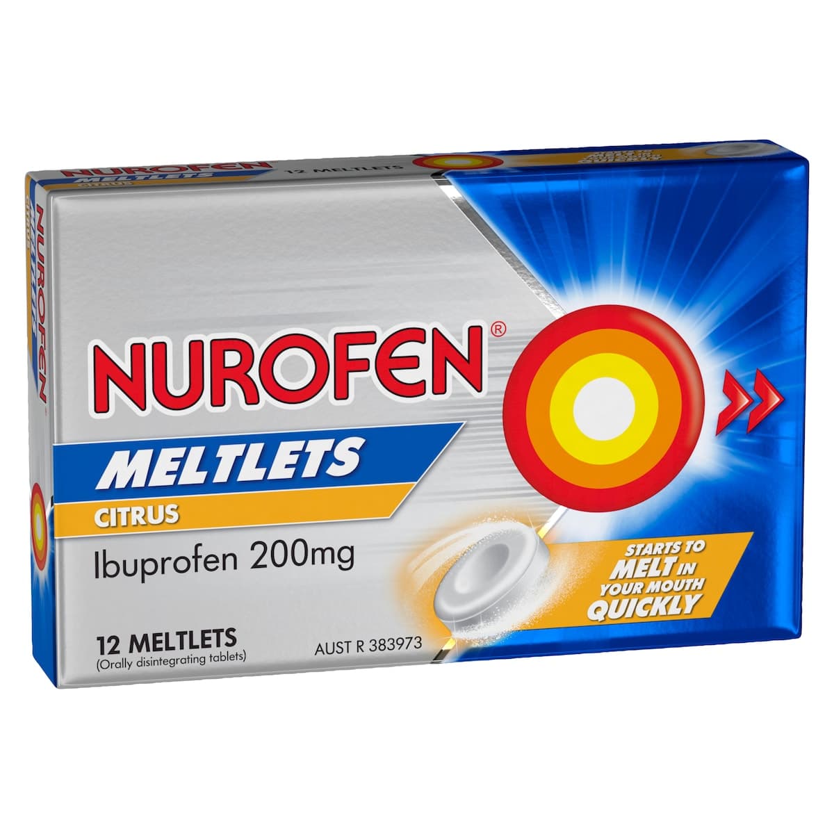 Thumbnail Nurofen Meltlets Pain Relief Citrus 12 Tablets