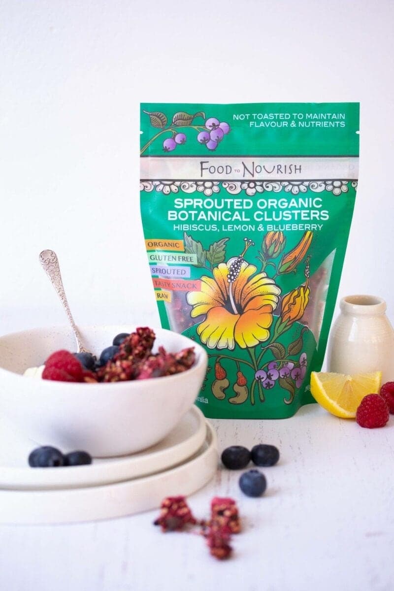 Thumbnail Food To Nourish Sprouted Clusters Hibiscus Lemon & Blueberry 250G