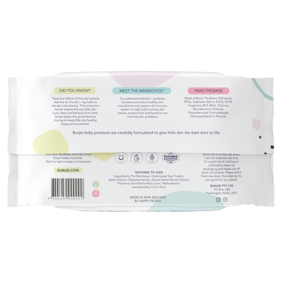 Thumbnail Bunjie Probiotic Baby Wipes 80 Wipes