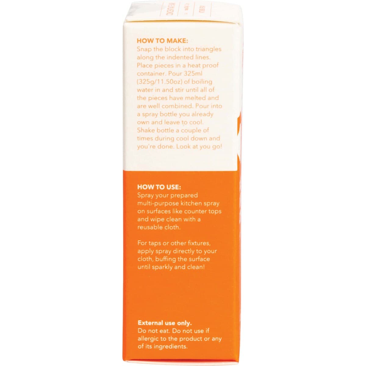 Thumbnail Ethique Multi-Purpose Kitchen Spray Concentrate Bar Sweet Orange 25G