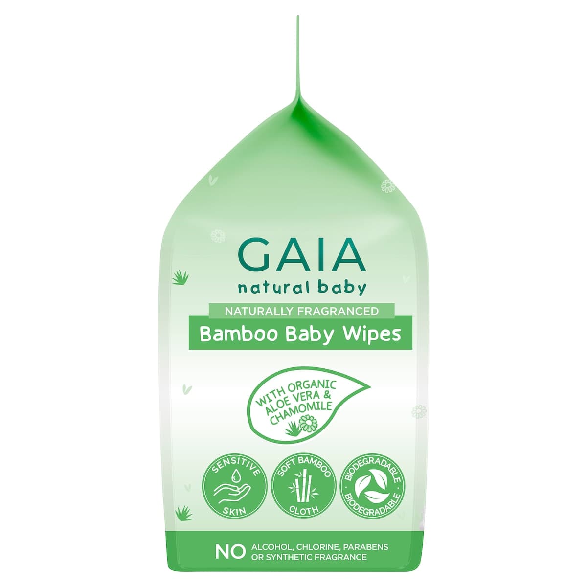 Thumbnail Gaia Natural Baby Bamboo Wipes 240 Pack