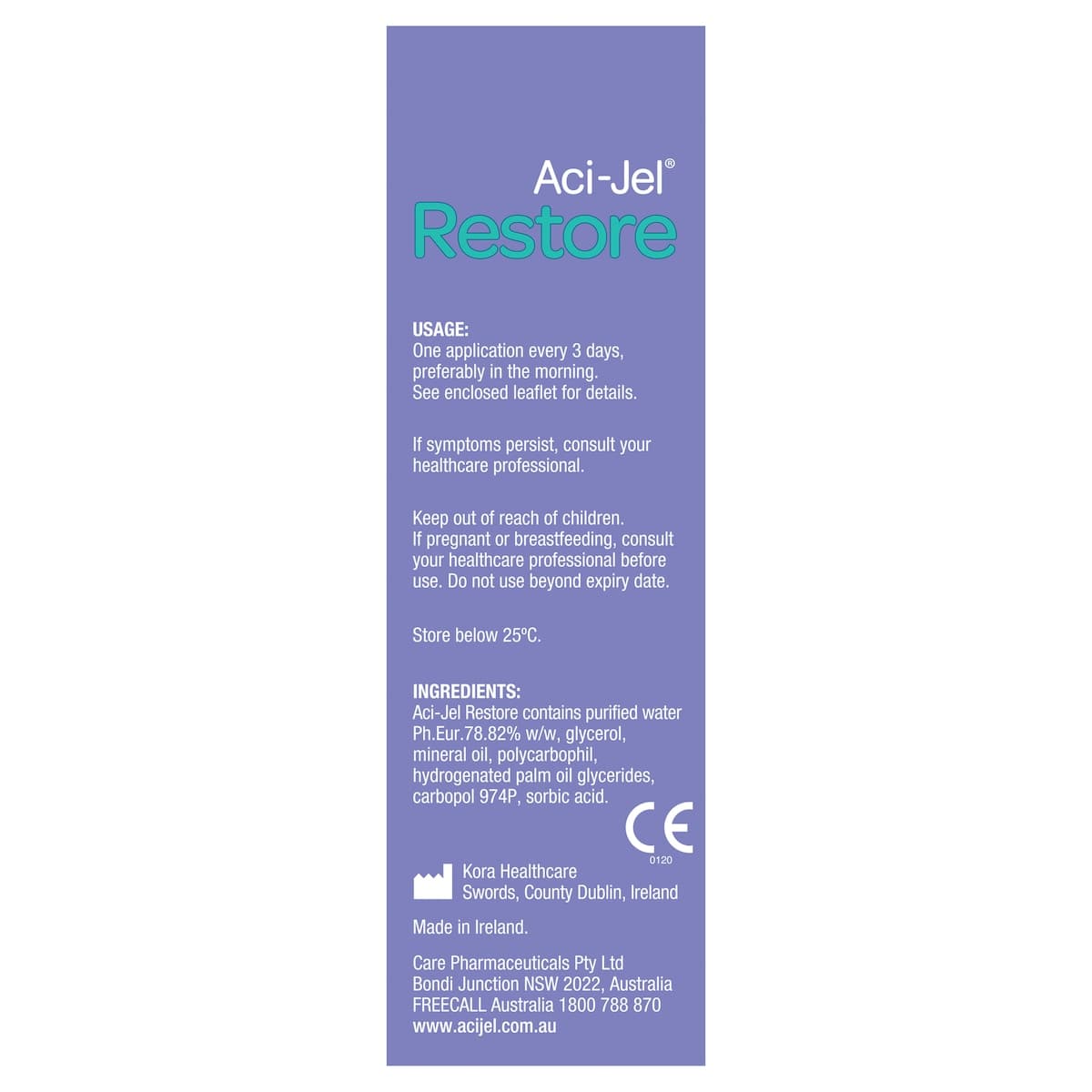 Thumbnail Aci-Jel Restore Vaginal Moisturiser 6 X 6.5G Pre-Filled Applicators