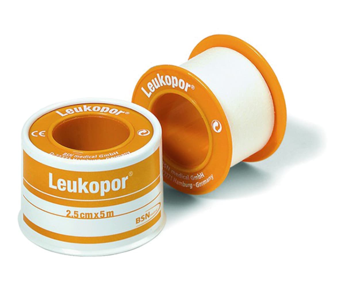 Leukopor Hypoallergenic Paper Tape 2.5Cm X 5M 1 Roll