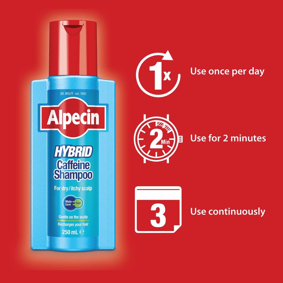 Thumbnail Alpecin Hybrid Caffeine Shampoo 250Ml