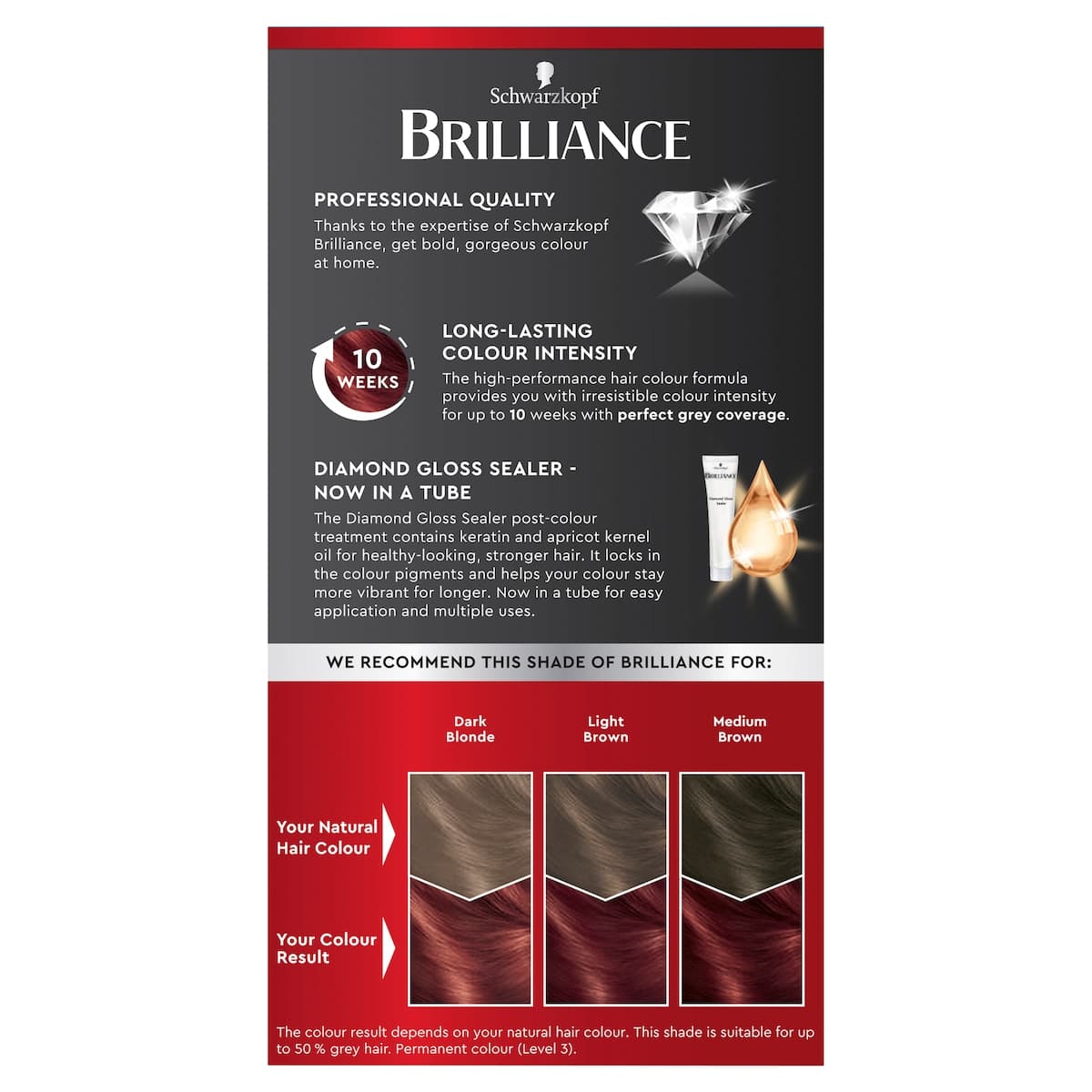 Thumbnail Schwarzkopf Brilliance Permanent Hair Colour 43 Red Passion