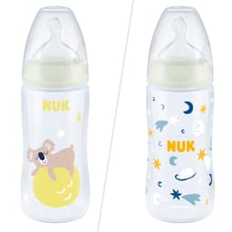 Nuk Glow In The Dark 300Ml Pp Bottle With Temp Control 6-18 Months