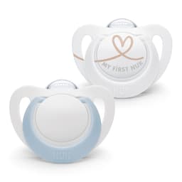 Nuk Star Silicone Soother White 0-2 Months