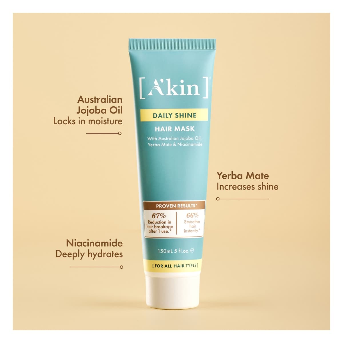 Thumbnail A'kin Daily Shine Hair Mask 150ml