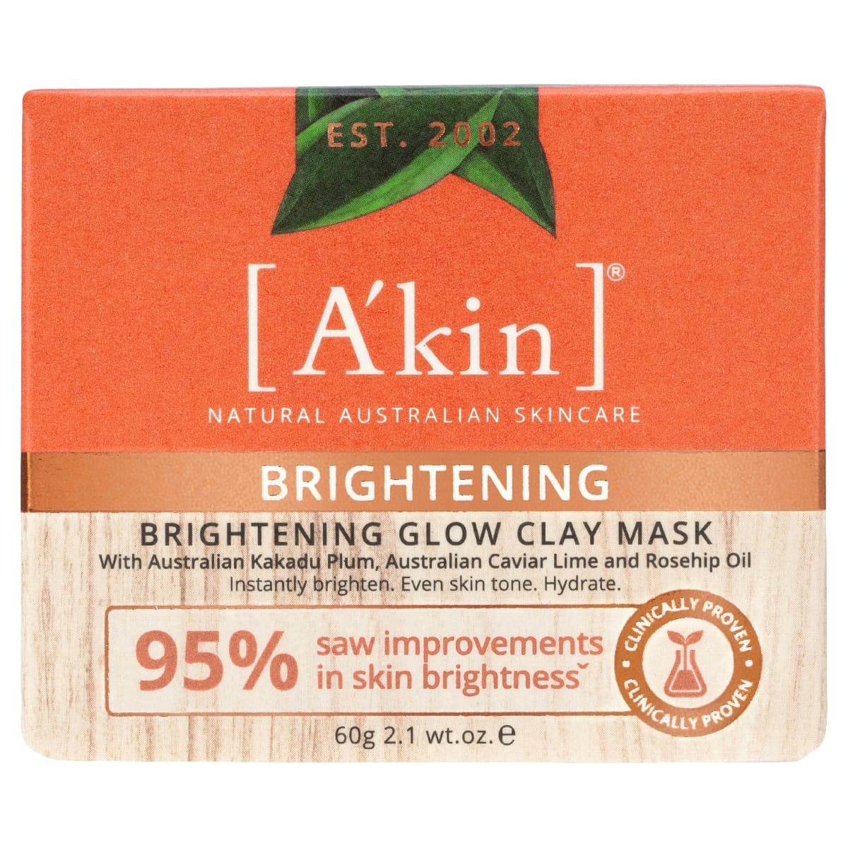 Thumbnail Akin Brightening Glow Clay Mask 60Ml