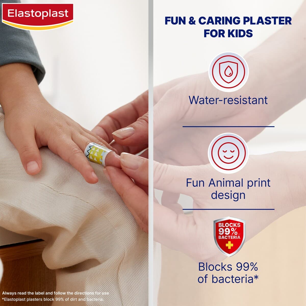 Thumbnail Elastoplast Kids Animals Plasters 20 Strips