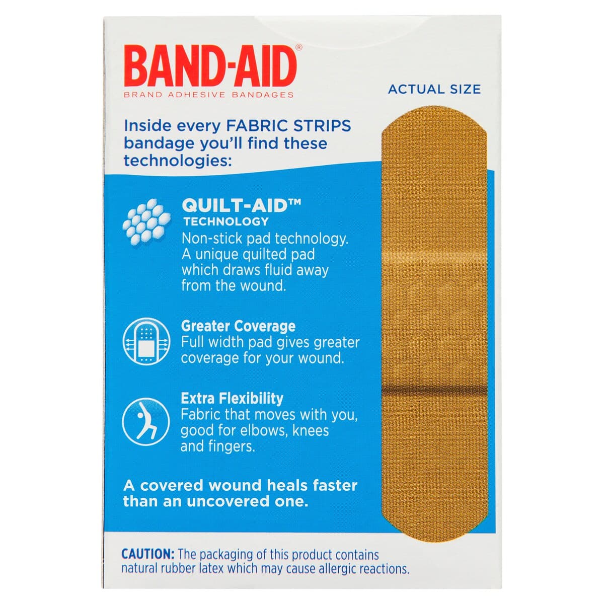 Thumbnail Band-Aid Fabric Strips 50 Sterile Strips