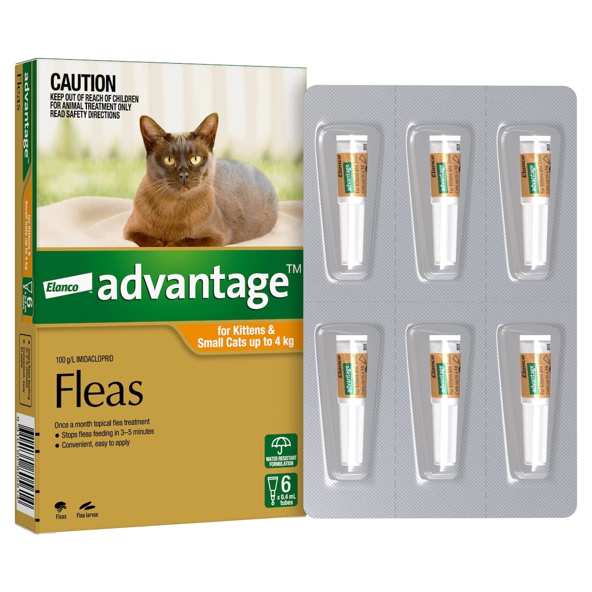 Thumbnail Advantage Kittens & Small Cats Up To 4Kg 6 Pack (Orange)