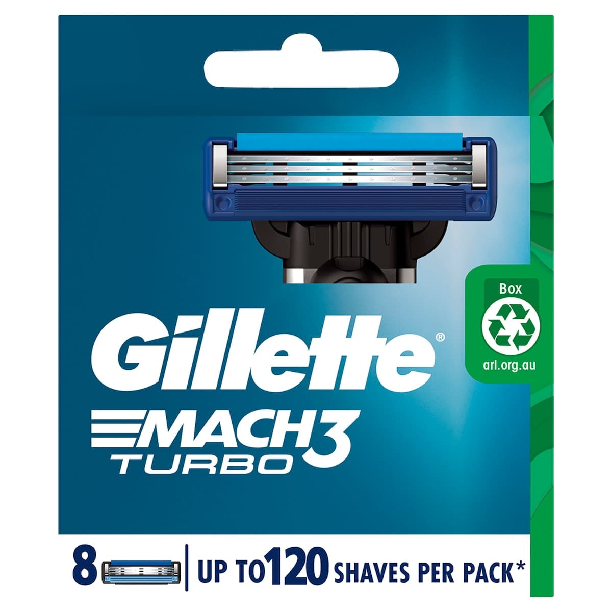 Thumbnail Gillette Mach3 Turbo Replacement Cartridges 8 Pack