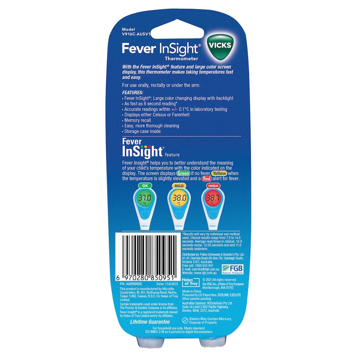 Thumbnail Vicks Fever Insight Digital Thermometer V916-V1