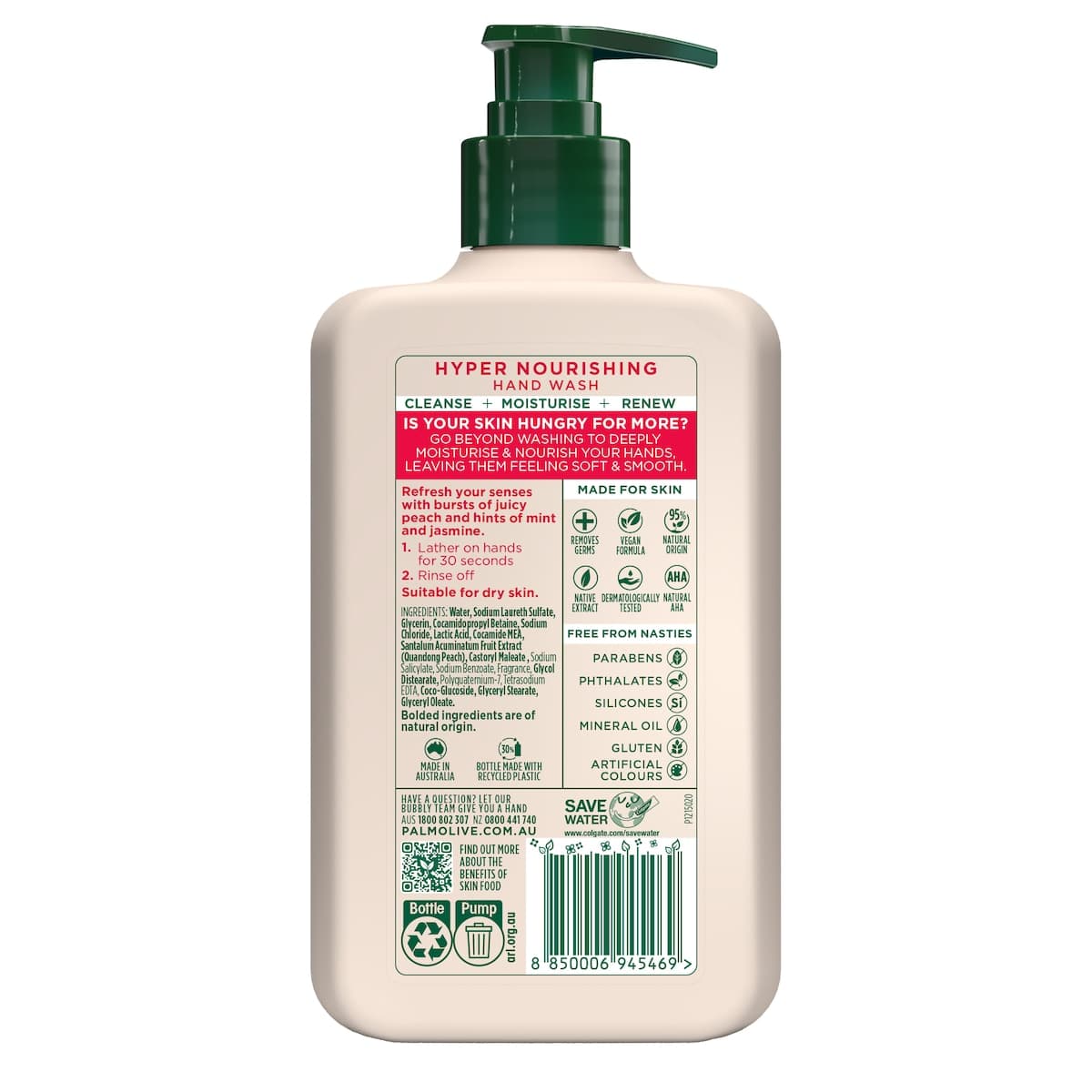 Thumbnail Palmolive Skin Food Hand Wash Quandong Peach 500Ml