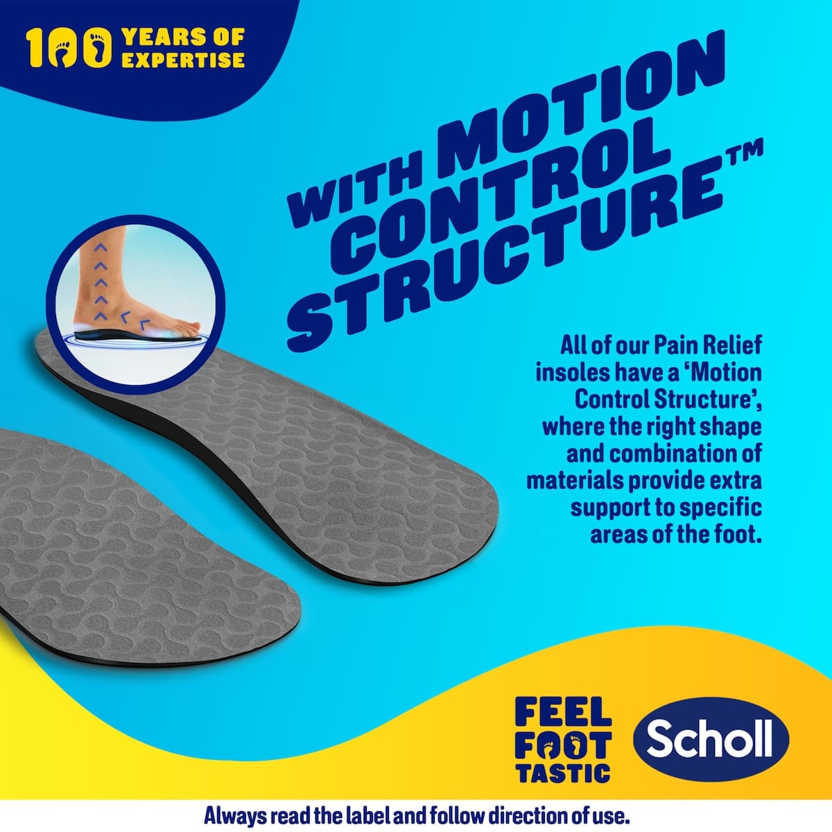 Thumbnail Scholl In-Balance Ball Of Foot & Arch Orthotic Insole Large