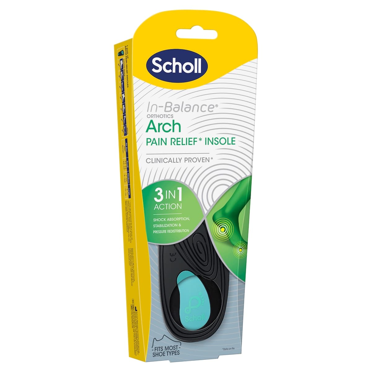 Thumbnail Scholl In-Balance Ball Of Foot & Arch Orthotic Insole Large