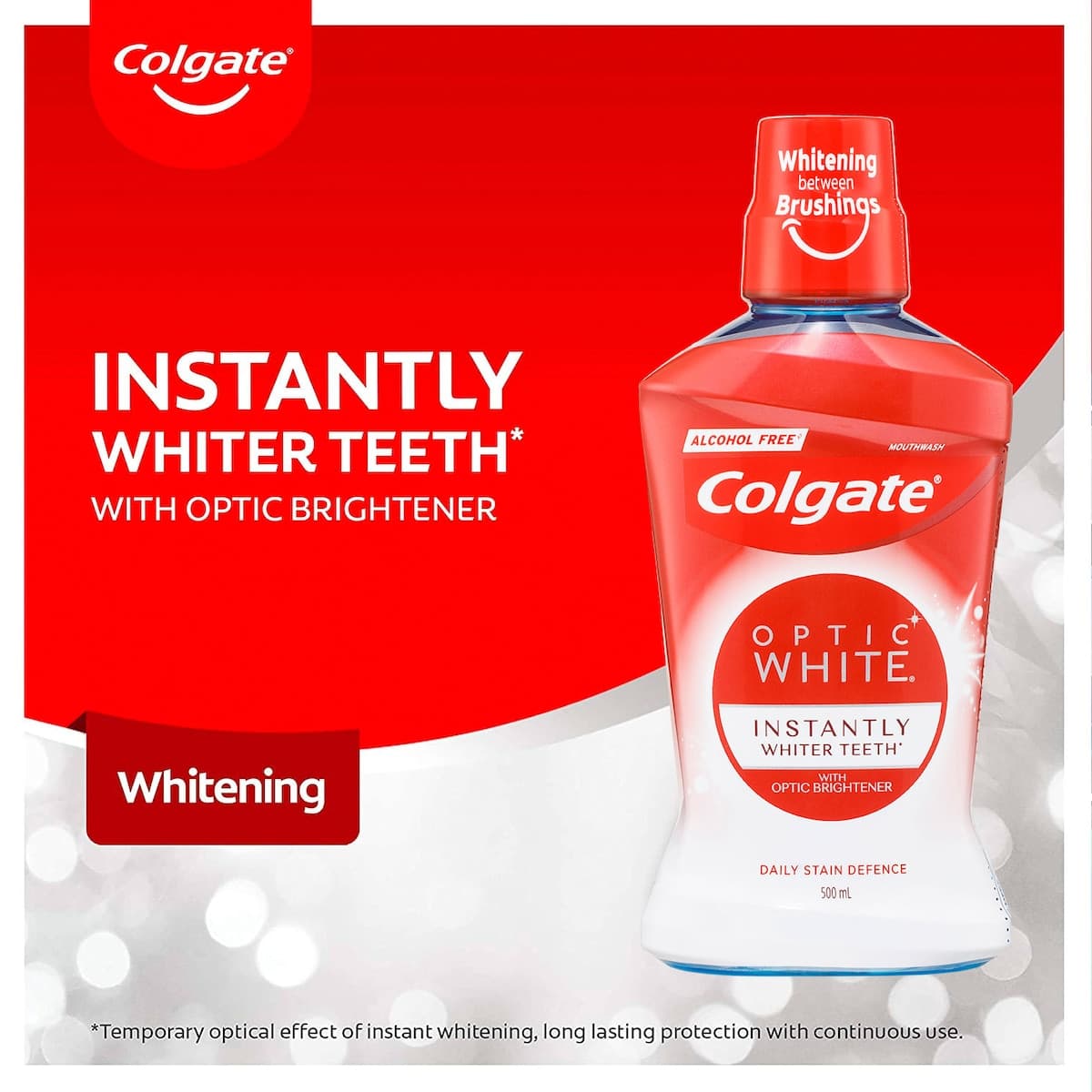 Thumbnail Colgate Optic White Teeth Whitening Mouthwash 500Ml