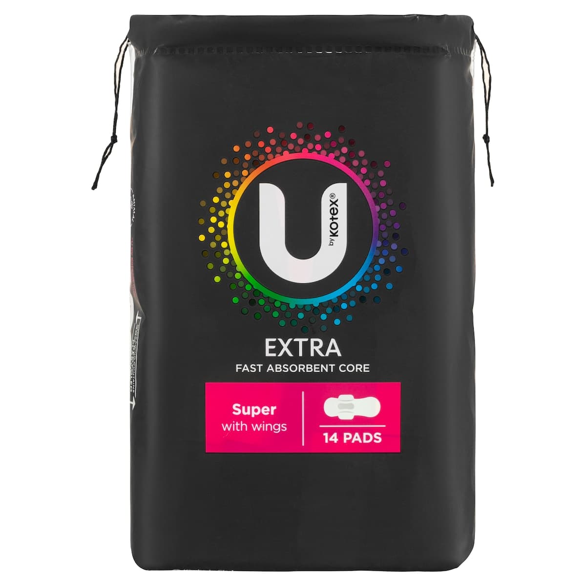 Thumbnail U By Kotex Extra Super Pads With Wings 14 Pack