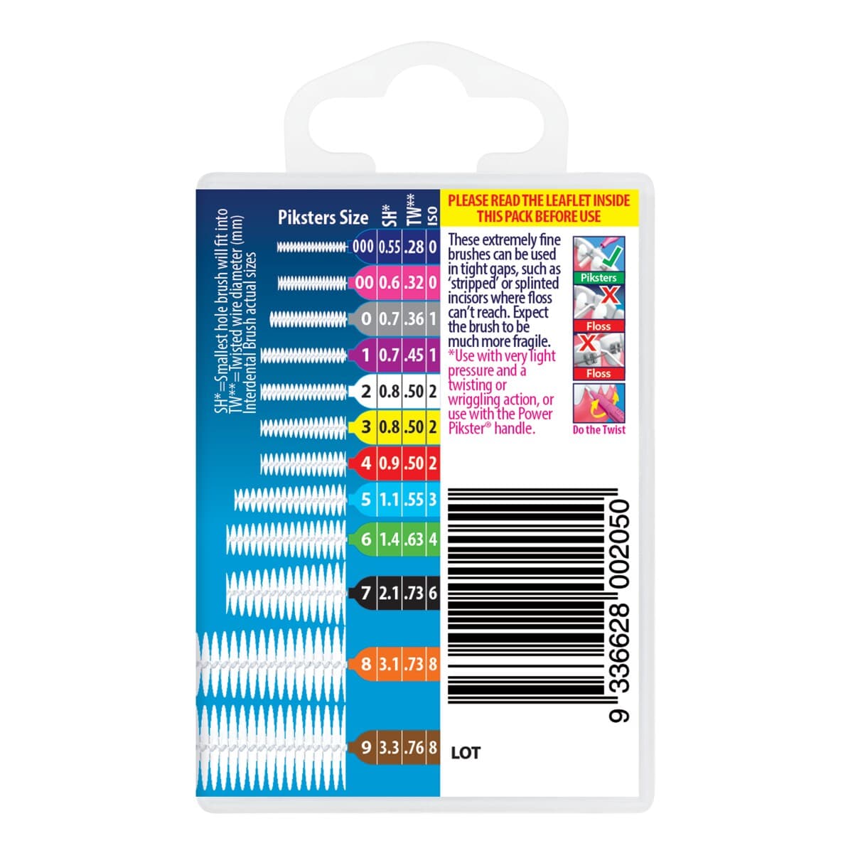 Thumbnail Piksters Interdental Brushes Size 00 Pink 40 Pack