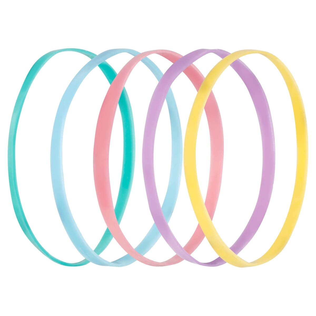 Thumbnail Lady Jayne Pastel Snagless Elastomer Elastics 2.5Cm 50 Pack