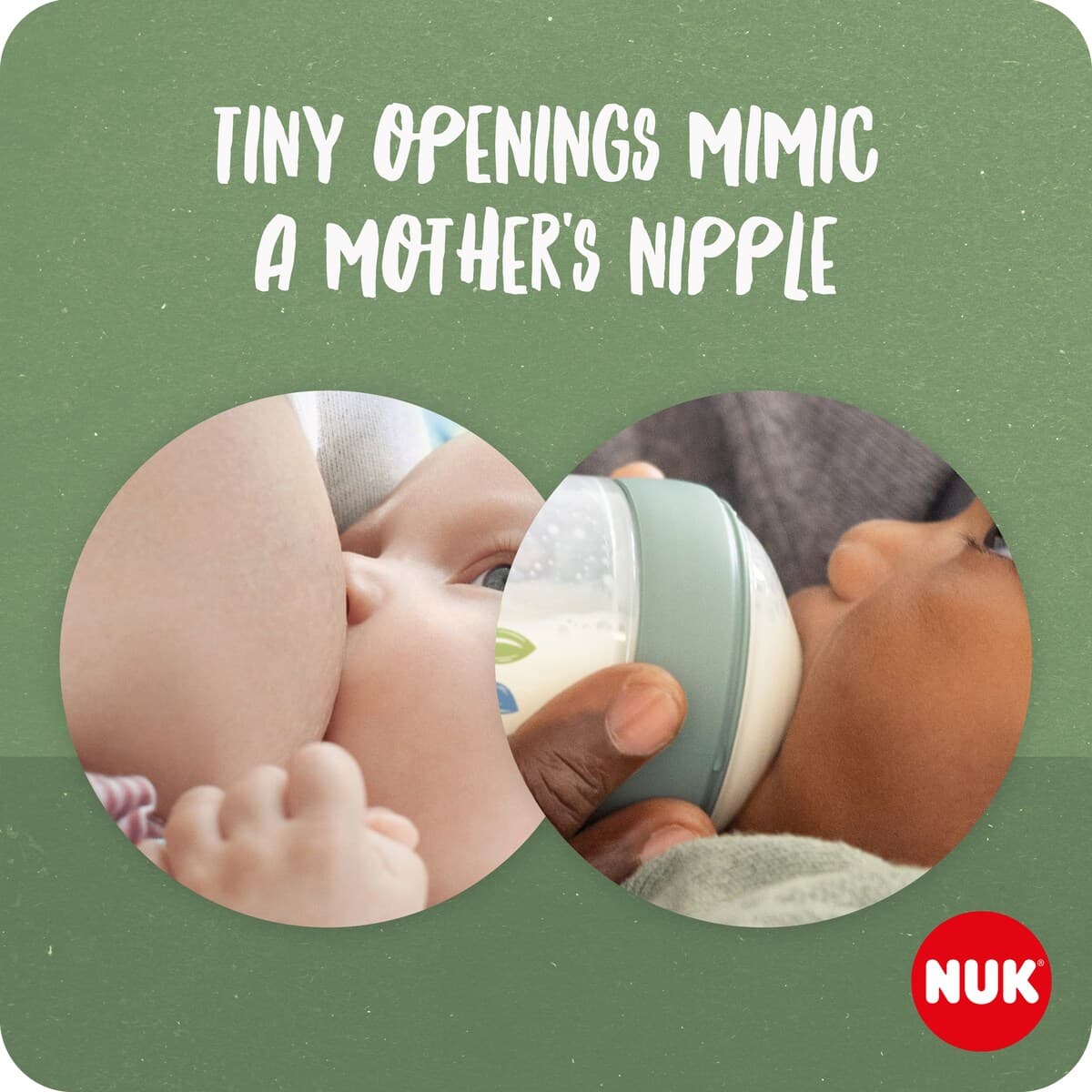 Thumbnail Nuk For Nature Bottle Teat Medium Hole 0 Months +