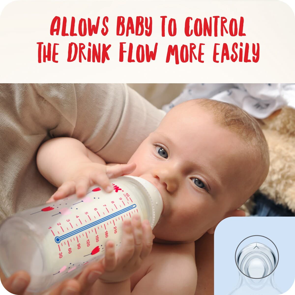 Thumbnail Nuk Flow Control Silicone Teat 6-18 Months