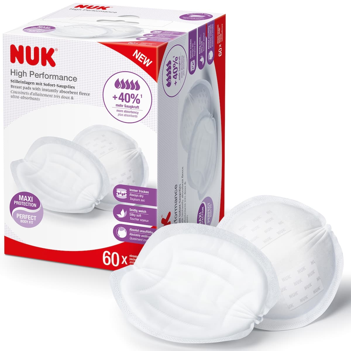 Thumbnail Nuk High Performance Breast Pads 60 Pack