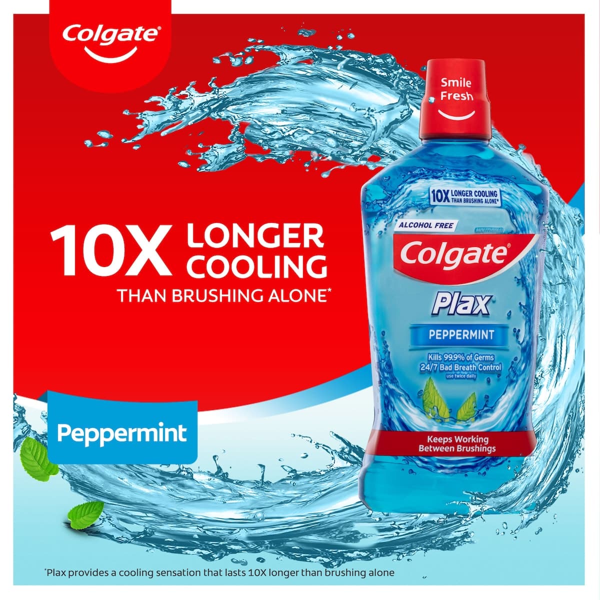 Thumbnail Colgate Plax Alcohol Free Mouthwash Peppermint 1 Litre