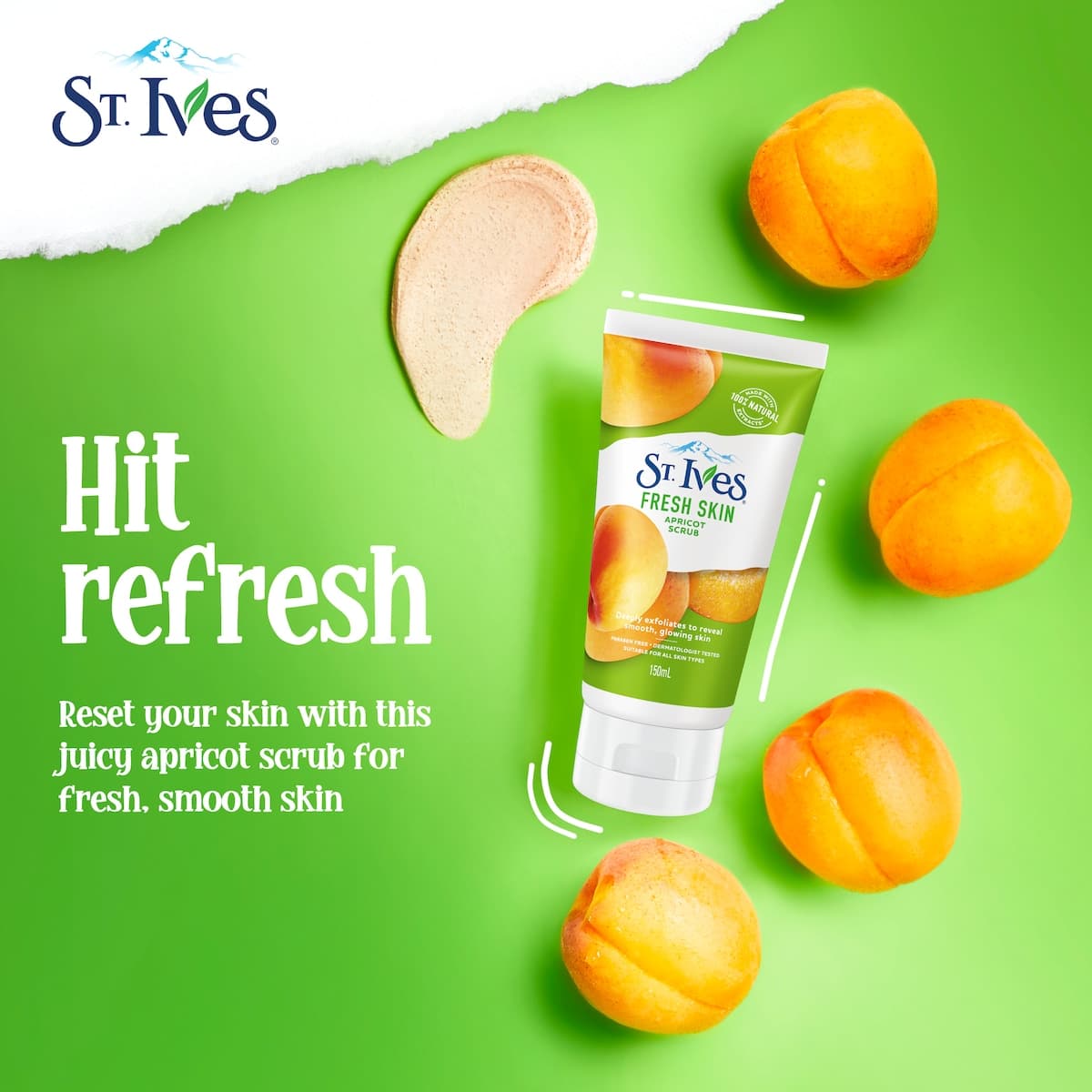 Thumbnail St Ives Fresh Skin Apricot Face Scrub 150Ml