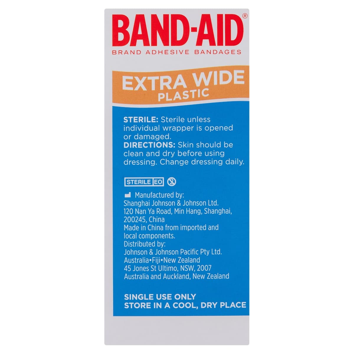 Thumbnail Band-Aid Extra Wide Plastic Strips 40 Sterile Strips