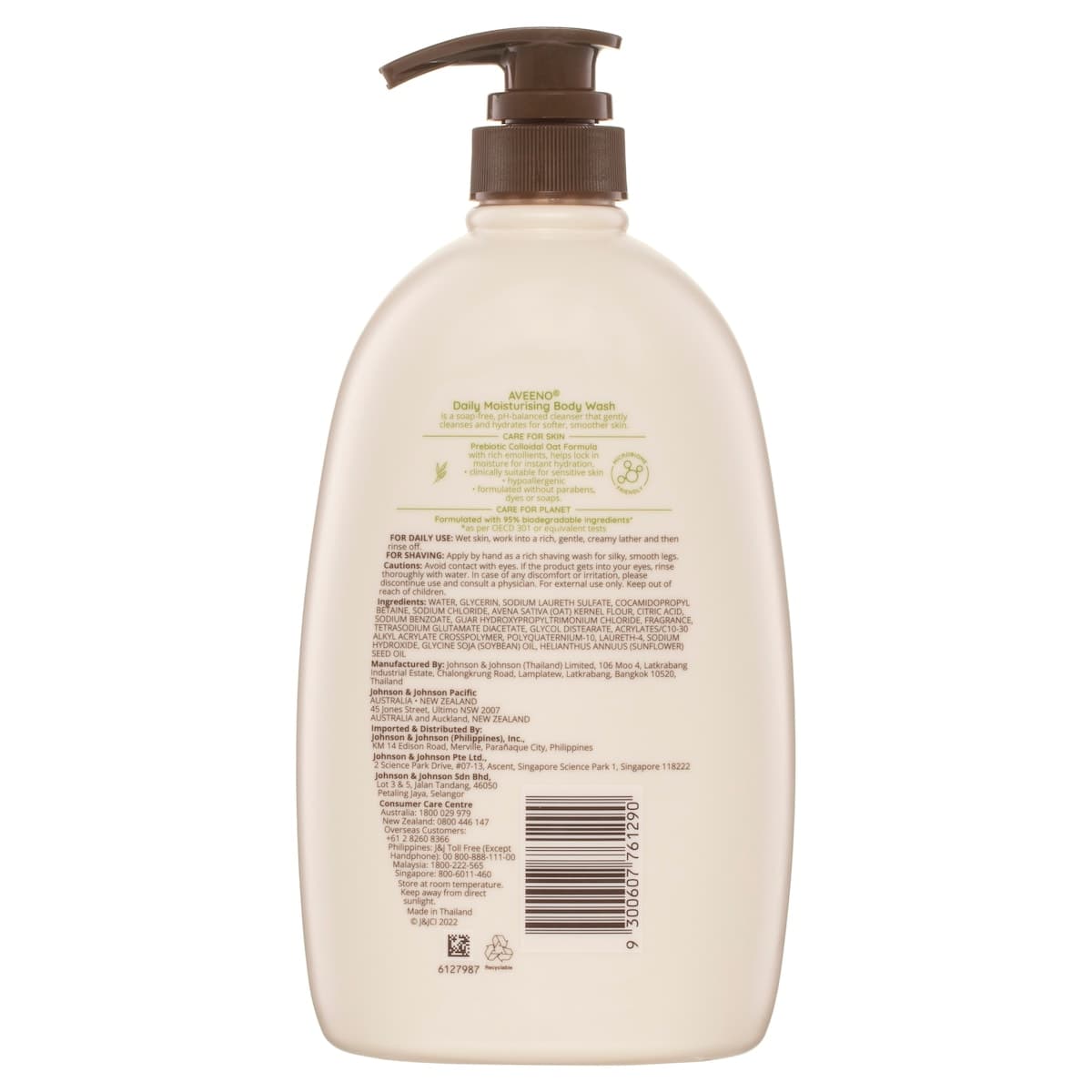 Thumbnail Aveeno Active Naturals Daily Moisturising Body Wash 1 Litre