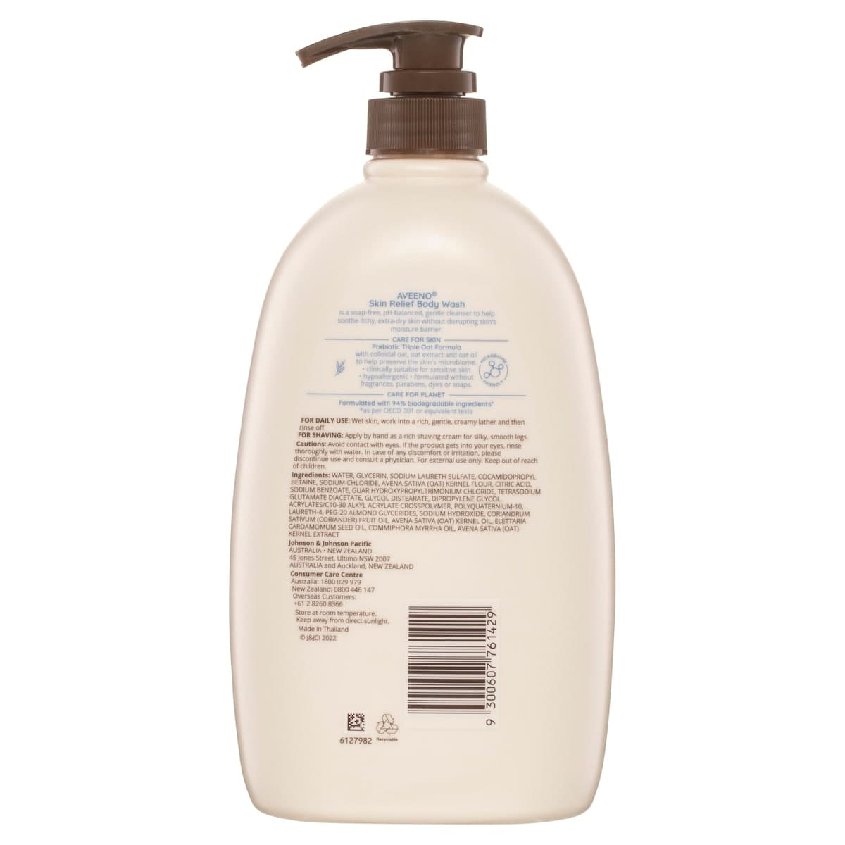 Thumbnail Aveeno Active Naturals Skin Relief Body Wash 1 Litre