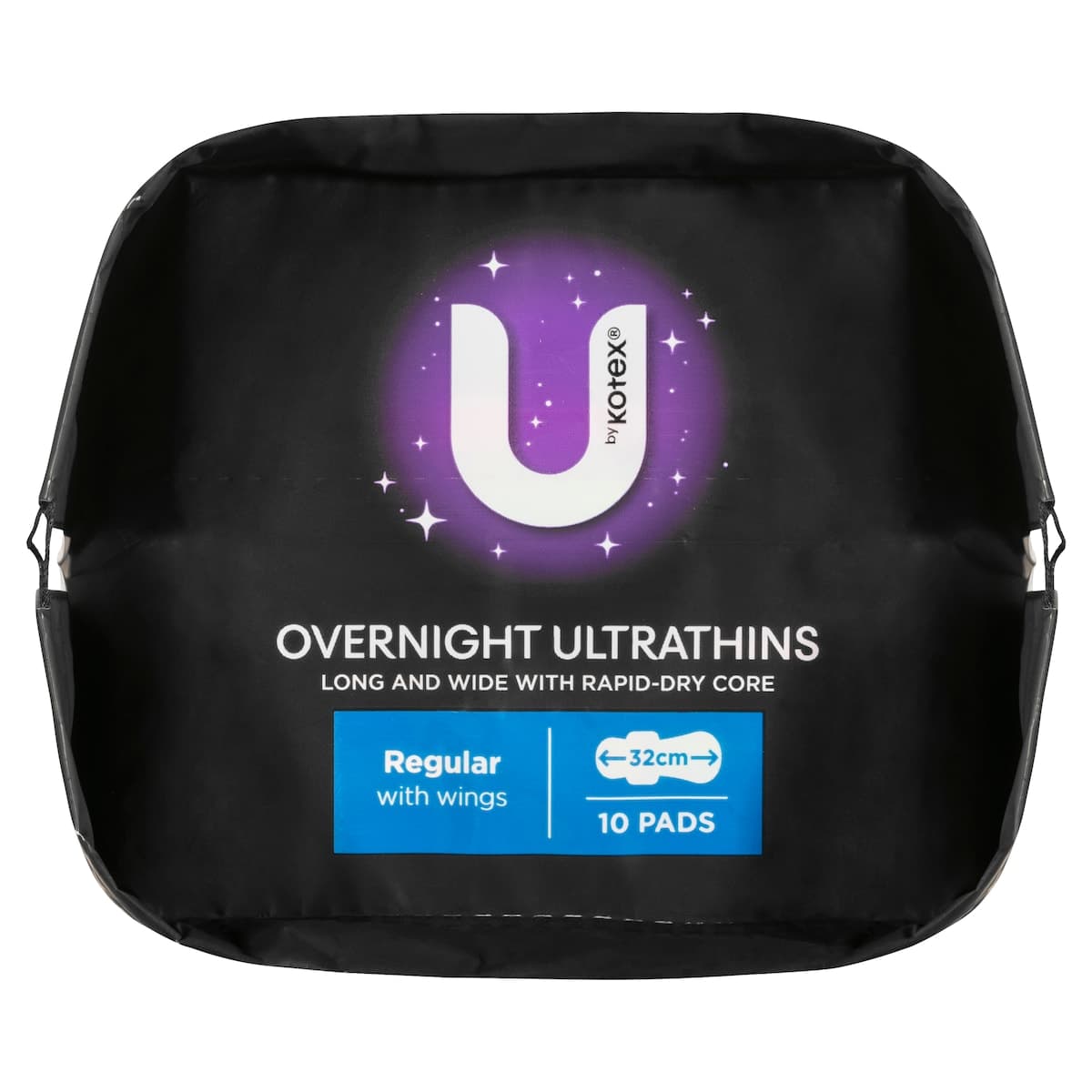 Thumbnail U By Kotex Ultrathins Overnight Regular Wing Pads 10 Pack