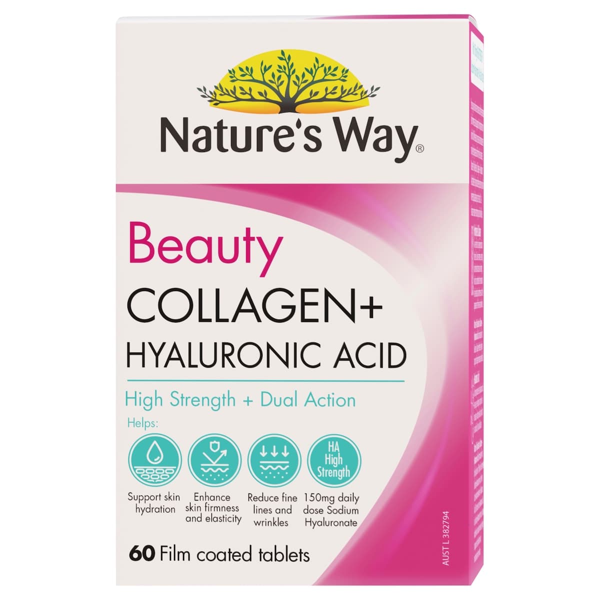 Thumbnail Natures Way Beauty Collagen + Hyaluronic Acid 60 Tablets