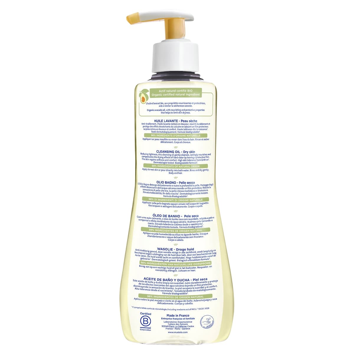 Thumbnail Mustela Cleansing Oil 500Ml