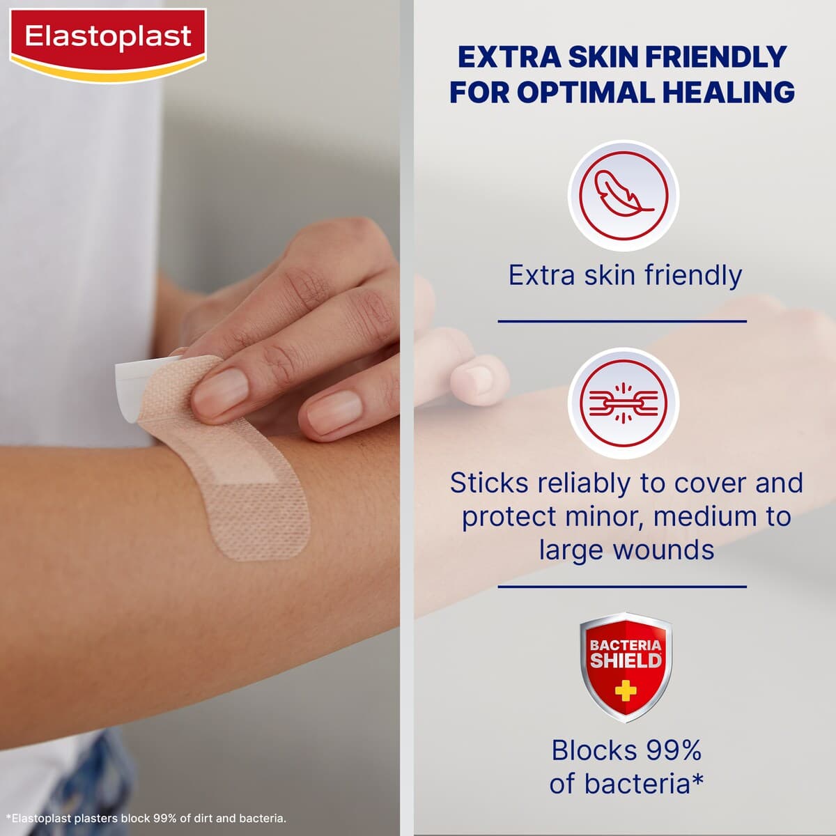 Thumbnail Elastoplast Sensitive Light Skin Tone Plasters 20 Pack