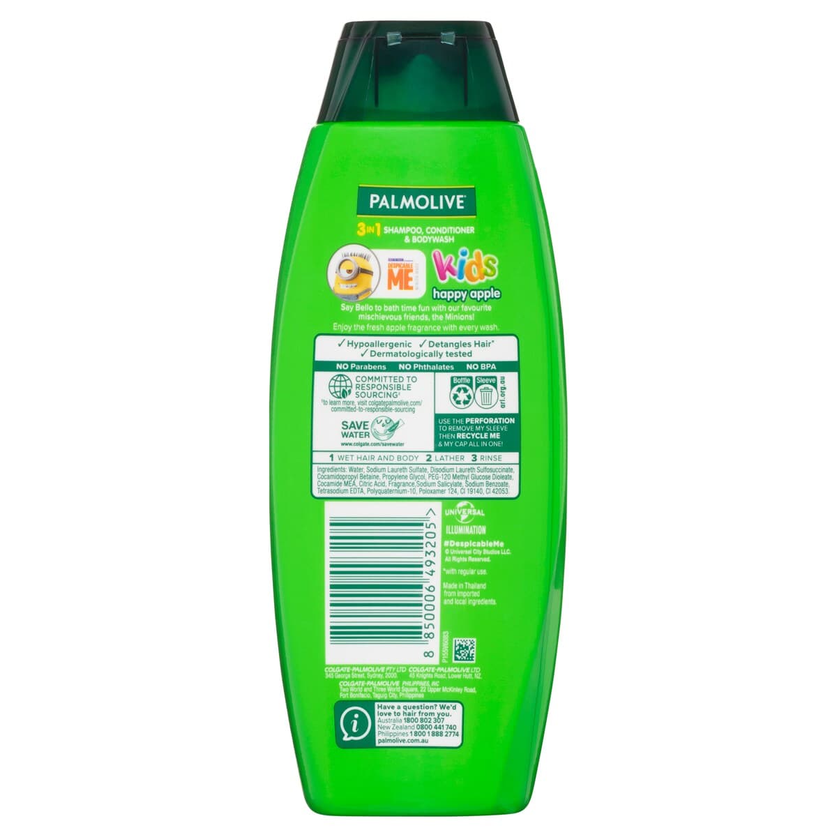 Thumbnail Palmolive Kids 3In1 Shampoo Conditioner & Body Wash Apple 350Ml