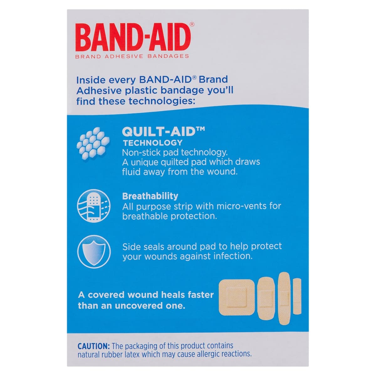 Thumbnail Band-Aid Plastic Strips Assorted Shapes 50 Pack