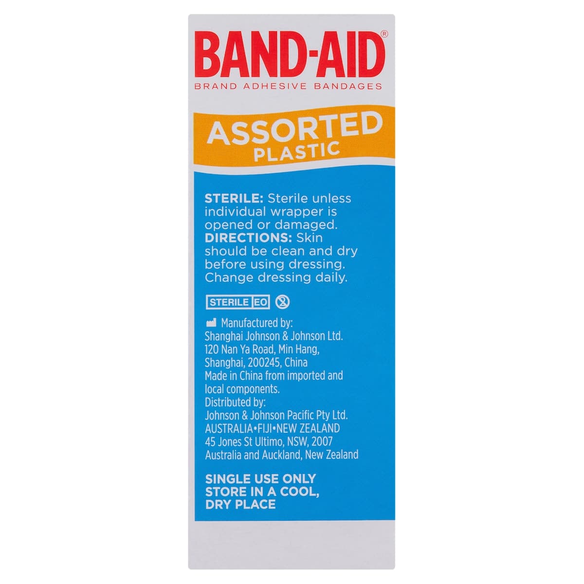 Thumbnail Band-Aid Plastic Strips Assorted Shapes 50 Pack