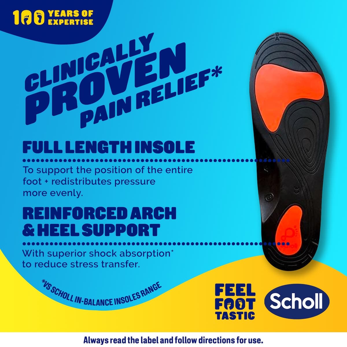 Thumbnail Scholl In-Balance Lower Back Orthotic Insole Large